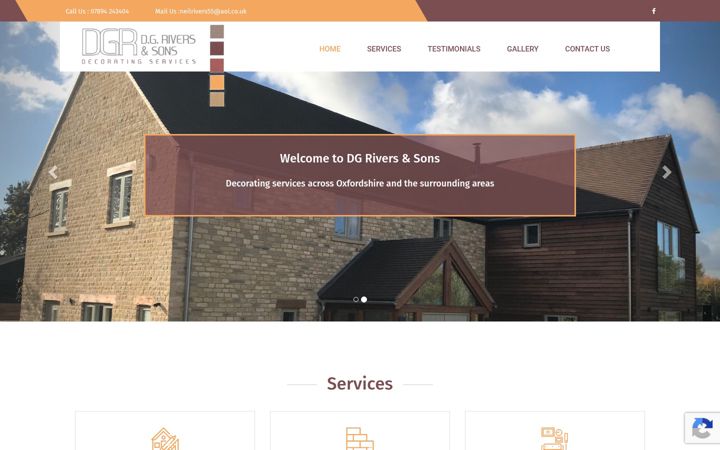 Screenshot of dgriversandsons.co.uk