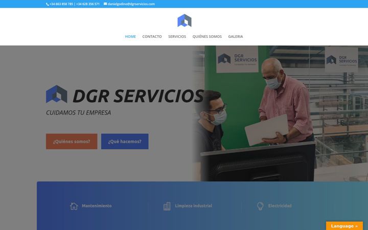 Screenshot of dgrservicios.com