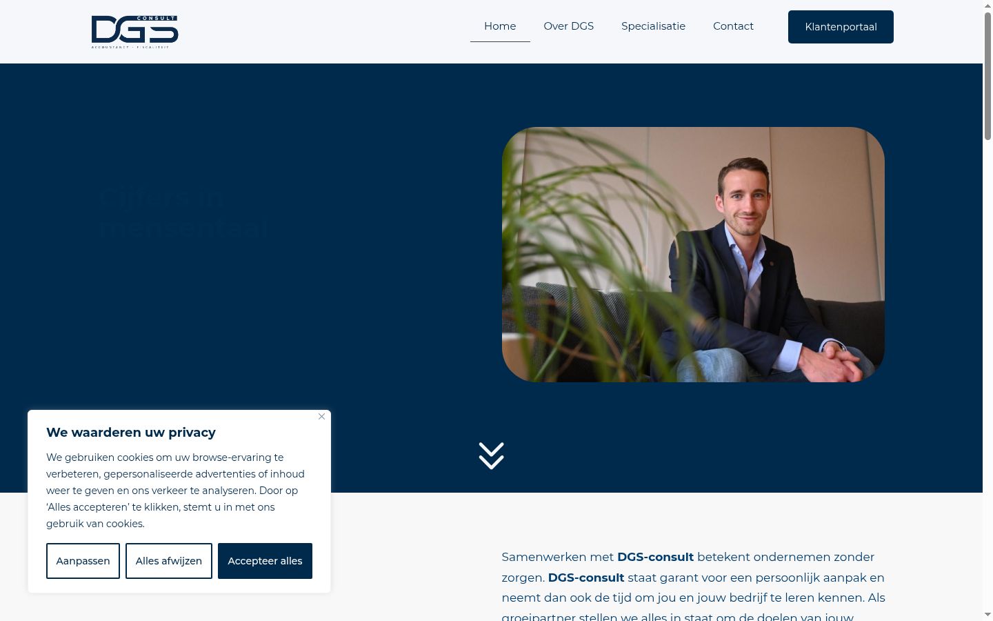 Screenshot tal-banner tal-kunsens muri qabel kwalunkwe interazzjoni