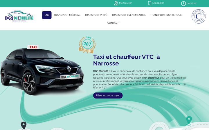 Екранна снимка на dgs-mobilite.fr