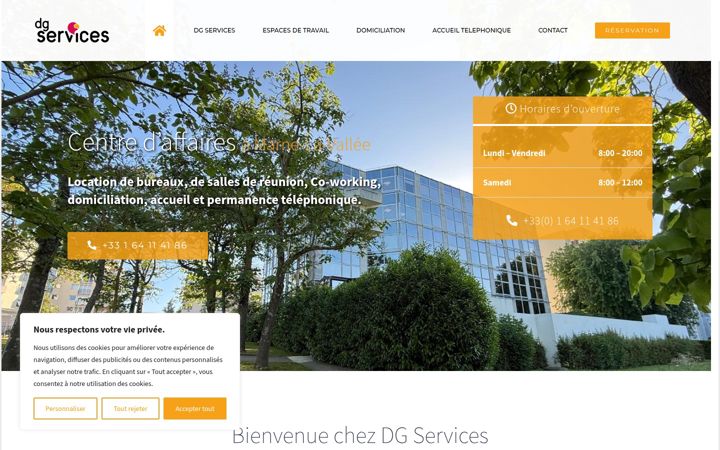 Screenshot von dgservices.fr