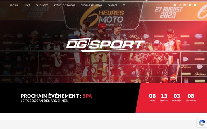 Ekrānuzņēmums no dgsport.eu