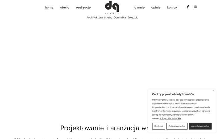 Snímek obrazovky dgstudio.net.pl