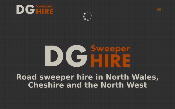 Screenshot of dgsweeperhire.co.uk