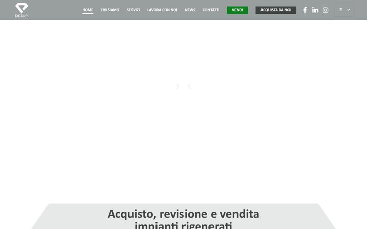 Screenshot of dgtechsrl.com