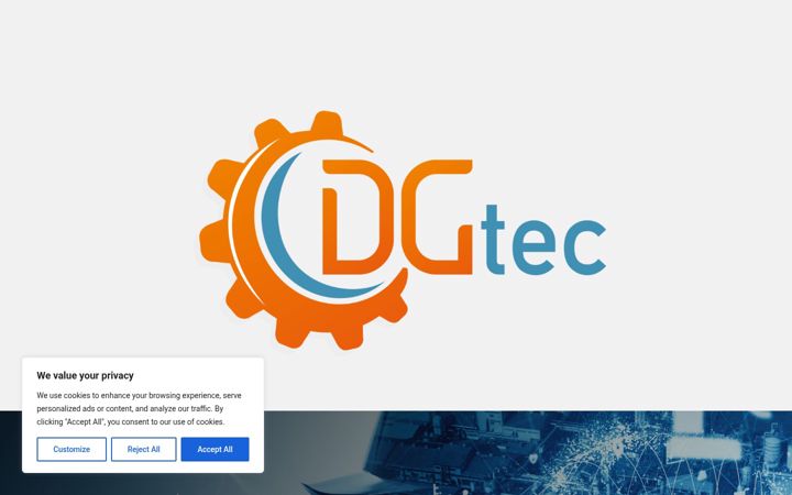 Screenshot of dgtecprodutividade.com