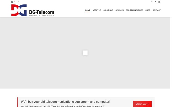Snímek obrazovky dgtelecom.pl