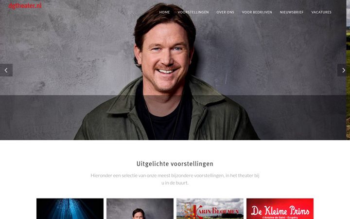 Screenshot of dgtheater.nl