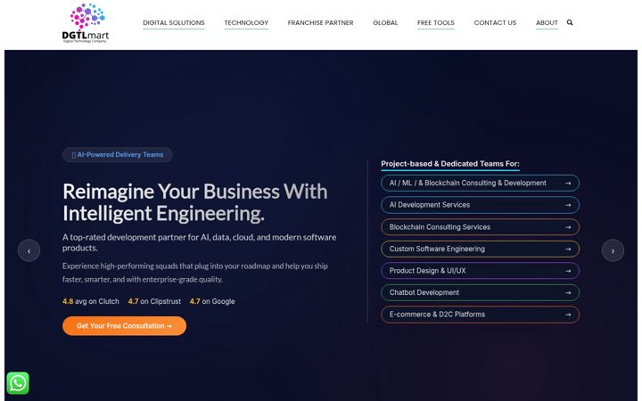 Screenshot of dgtlmart.com