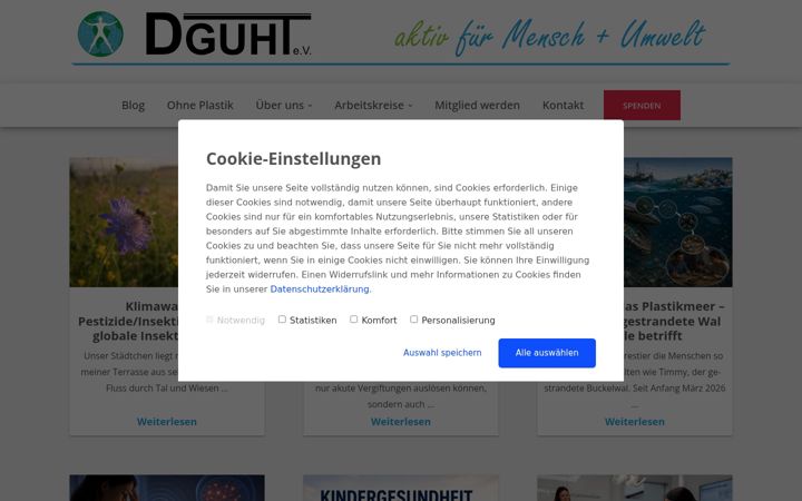 Screenshot di dguht.de
