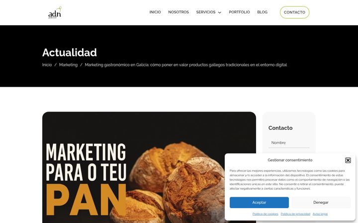 Screenshot of dgustagalicia.com