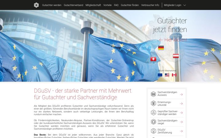 Screenshot di dgusv.de