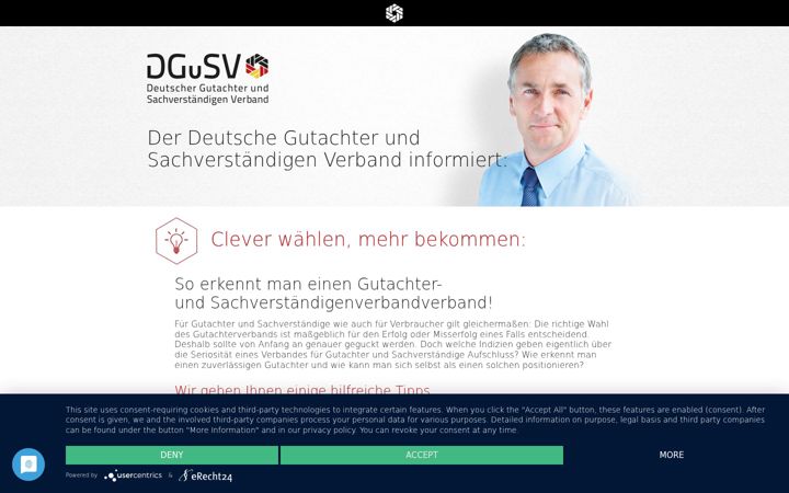 Screenshot of dgusv.org