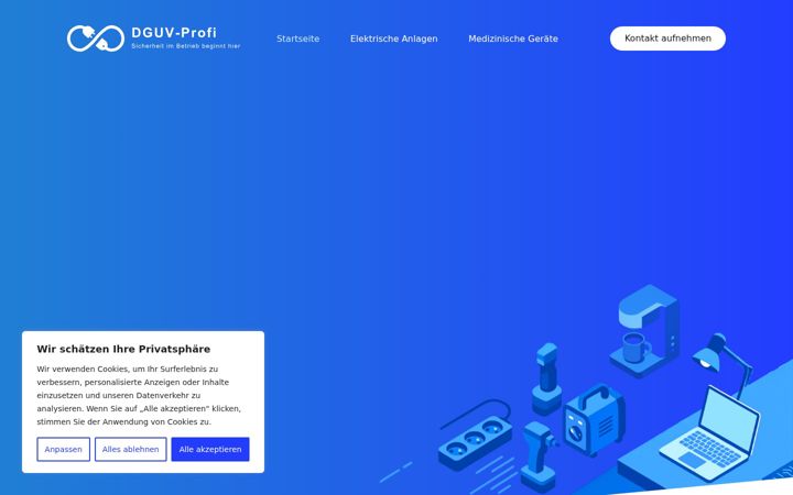 Screenshot di dguv-profi.de