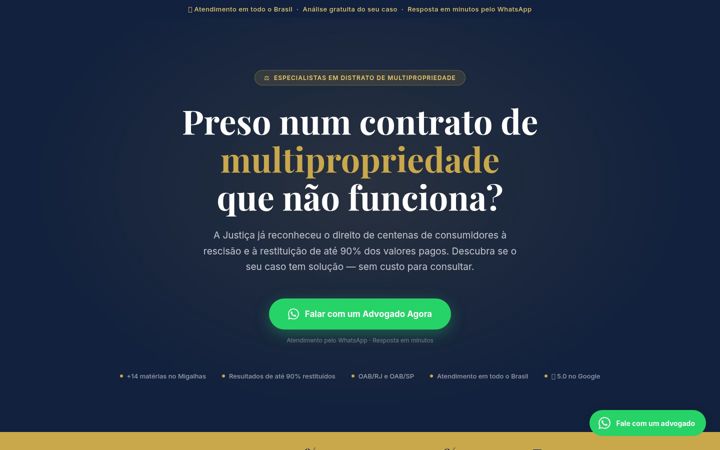 Ekraanipilt saidist dgvadv.com.br