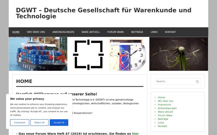 Screenshot di dgwt.de