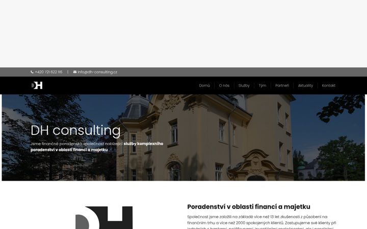Snímek obrazovky dh-consulting.cz