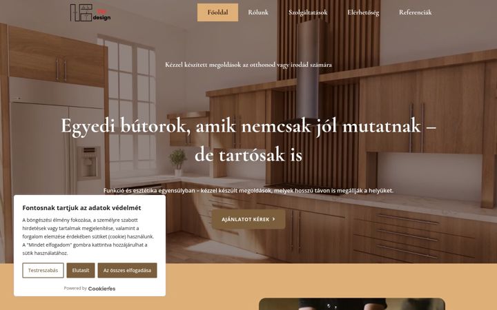 Screenshot of dh-design.hu