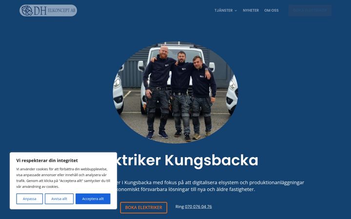 Screenshot di dh-elkoncept.se