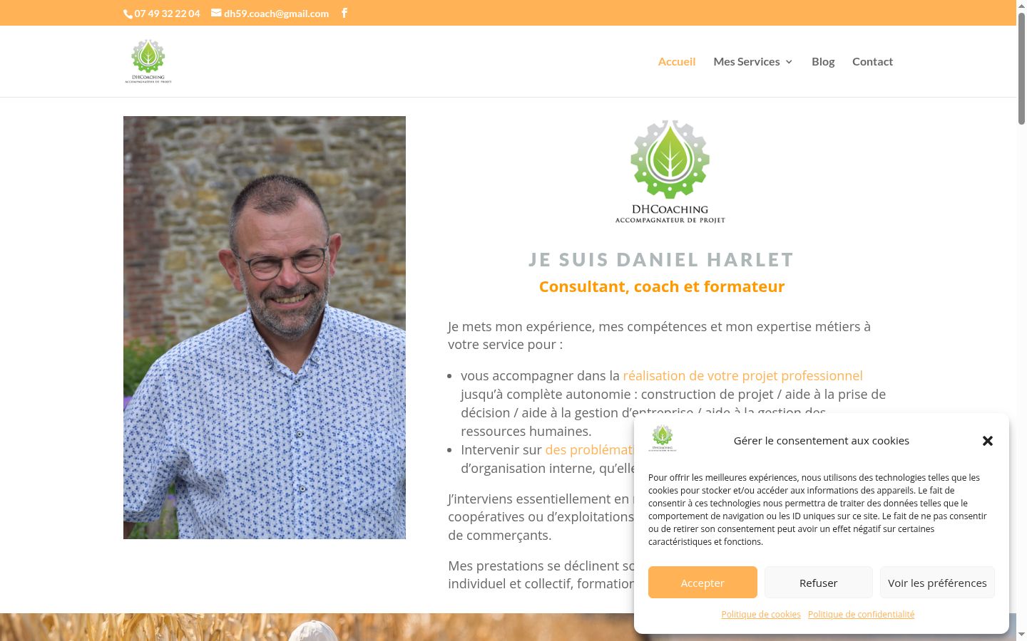 Screenshot van de toestemmingsbanner zoals getoond vóór enige interactie