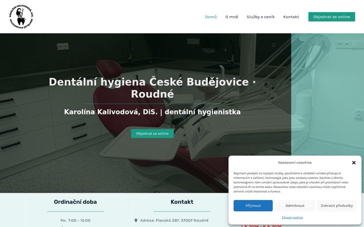 Snímek obrazovky dh-kalivodova.cz