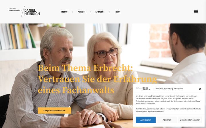 Ekrano kopija dh-recht.de