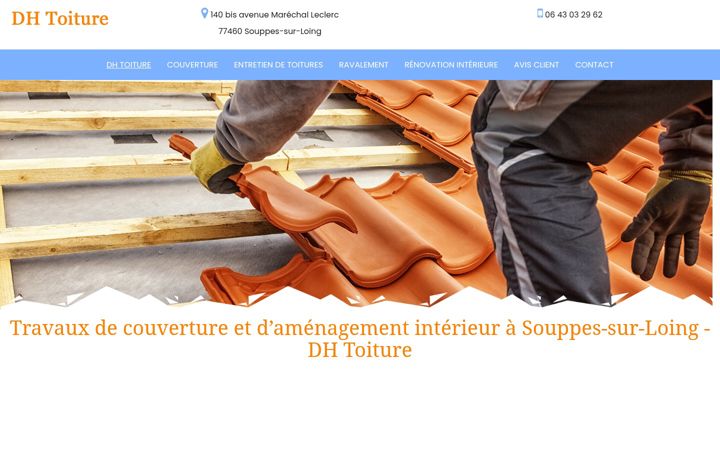 Screenshot van dh-toiture.fr