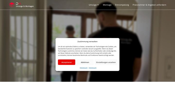 Screenshot of dh-umzug.de