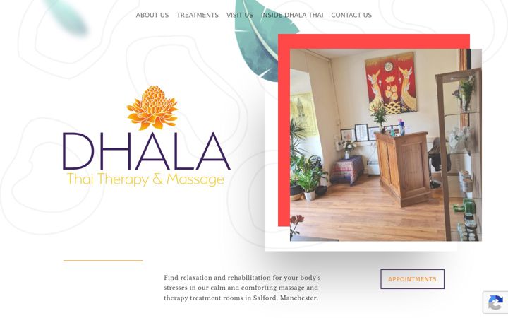 Screenshot of dhalathai.co.uk