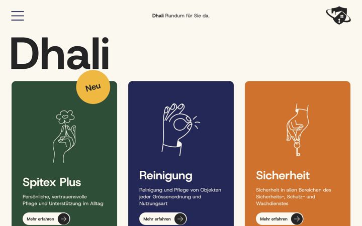 Screenshot of dhali.ch