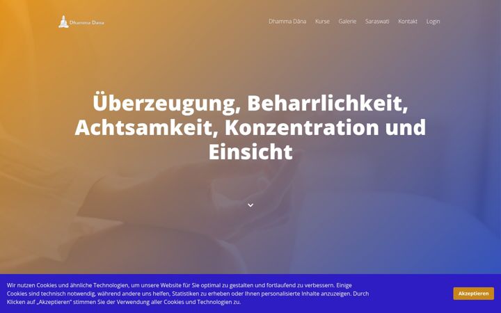 Screenshot of dhamma-daana.de