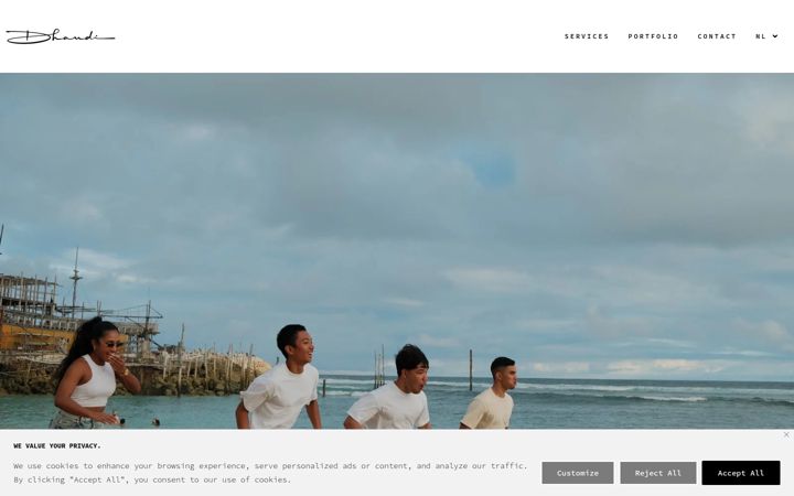 Screenshot of dhandi.nl