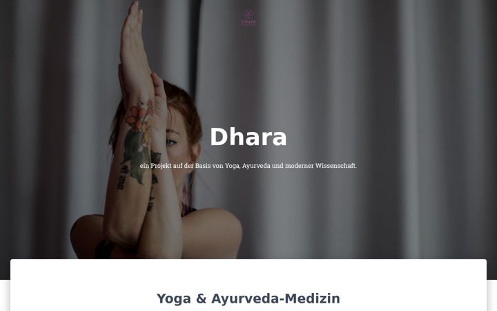 Screenshot of dhara.ch