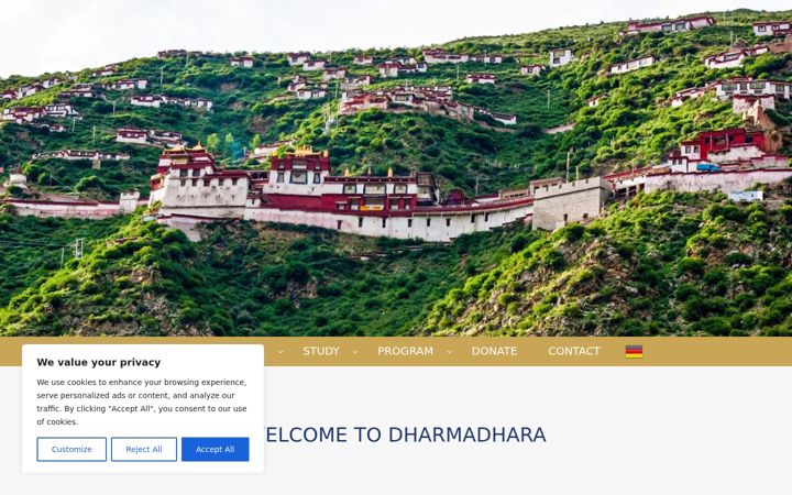 Screenshot of dharmadhara.de