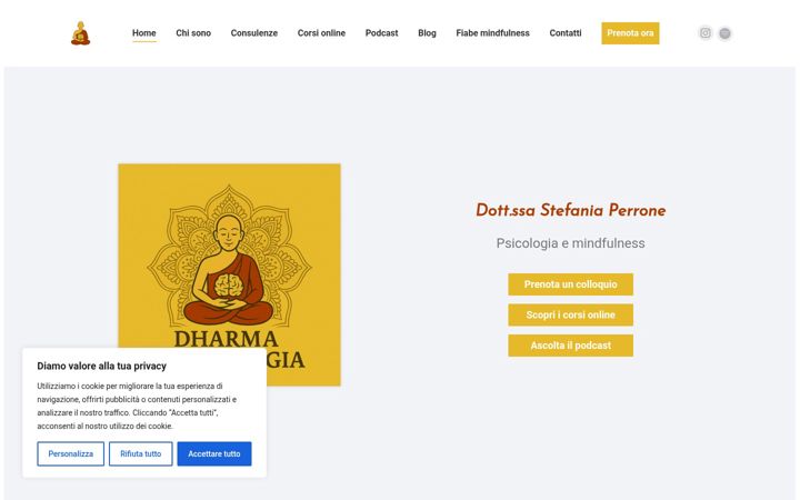 Screenshot von dharmaepsicologia.it