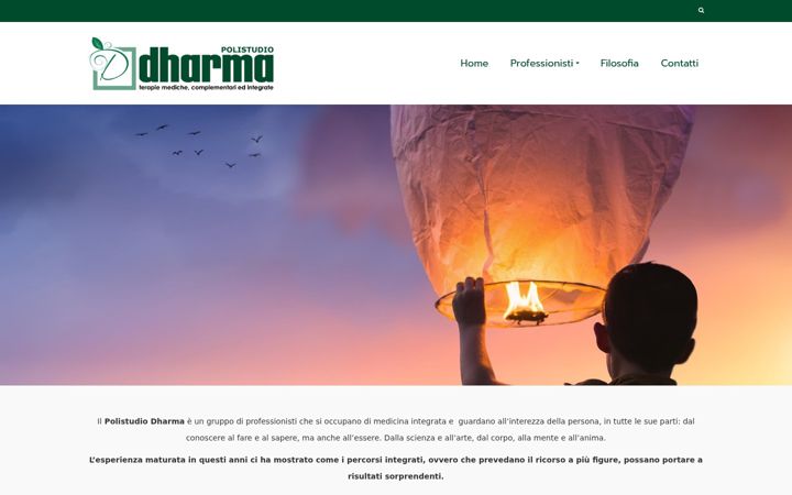 Screenshot of dharmapolistudio.it
