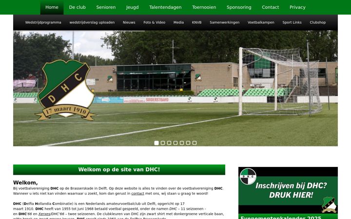 Képernyőkép: dhc-voetbal.nl