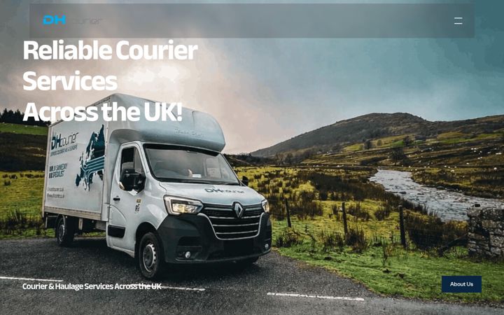 Captura de pantalla de dhcourier.co.uk