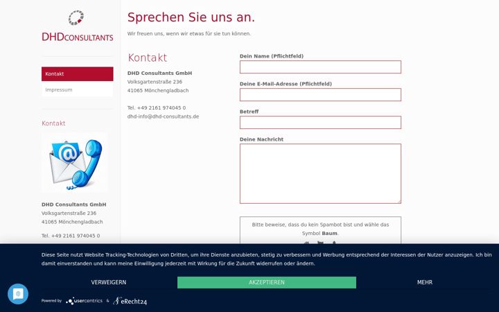 Screenshot of dhd-consultants.de