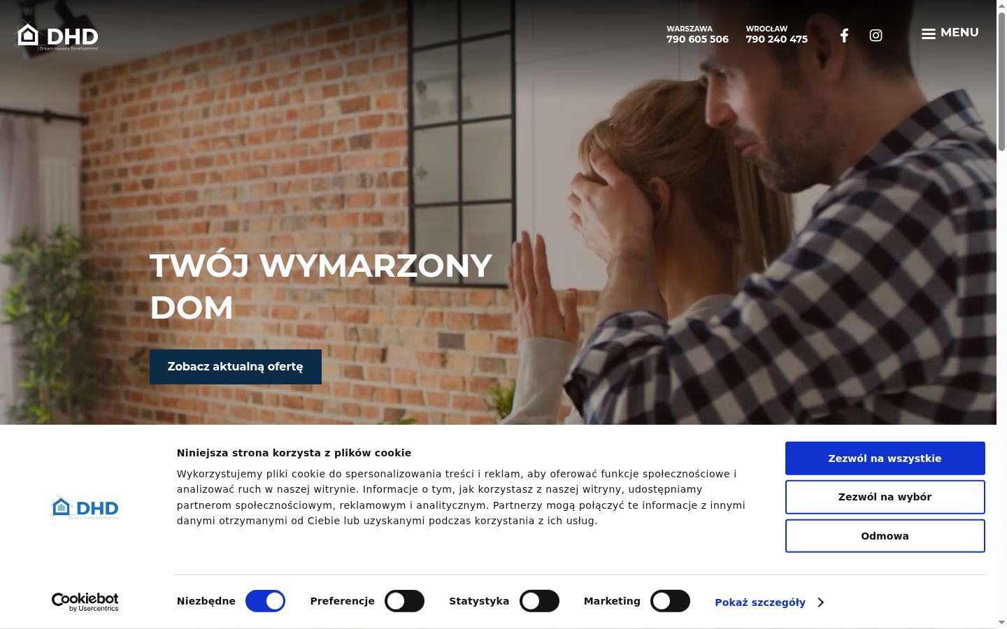 Snímek obrazovky baneru souhlasu zobrazeného před jakoukoli interakcí