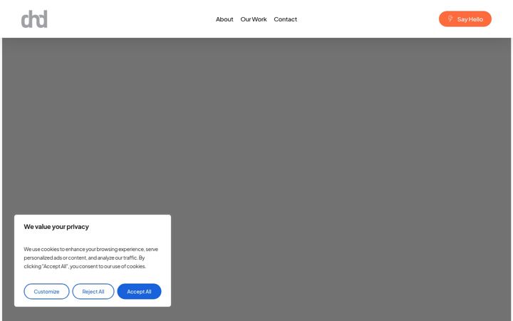 Screenshot of dhdcreatives.com