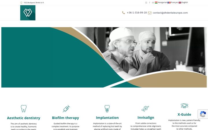 Screenshot of dhdentaleurope.com