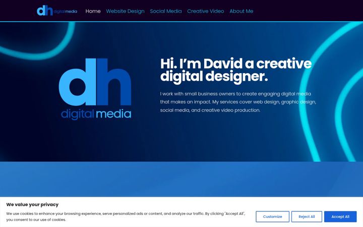 Captura de pantalla de dhdigitalmedia.co.uk