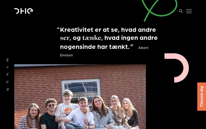 Screenshot of dhe.dk