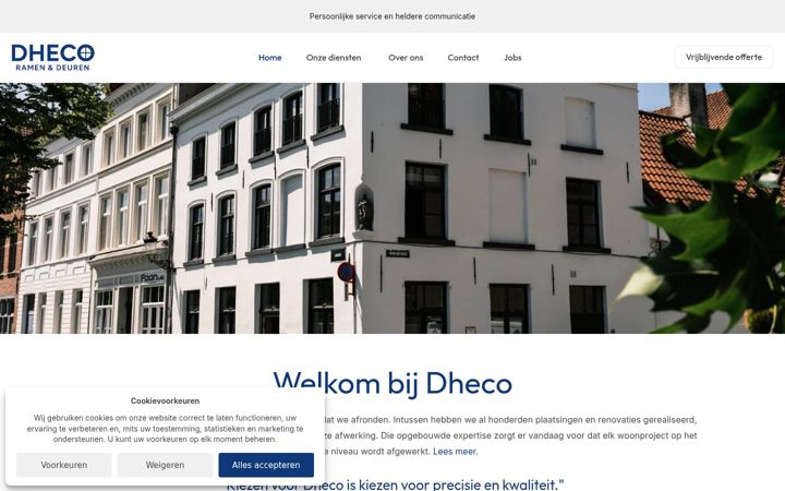 Screenshot of dheco.be