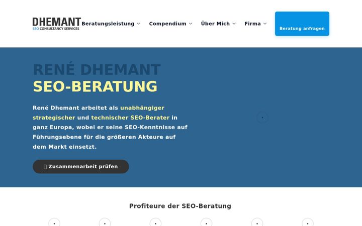 Screenshot of dhemant.de