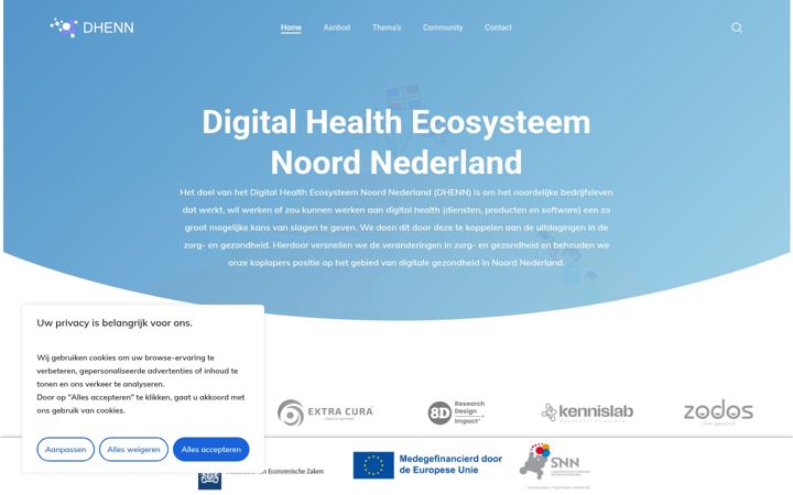 Screenshot of dhenn.nl