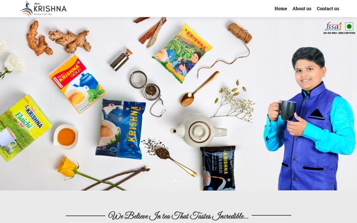 Screenshot of dhepleskrishnatea.com
