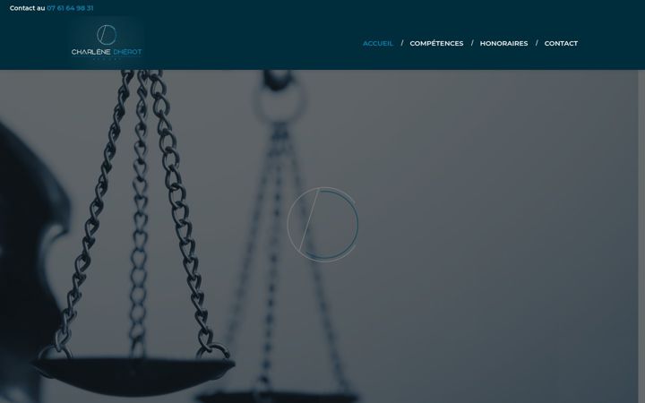 Екранна снимка на dherot-avocat.fr