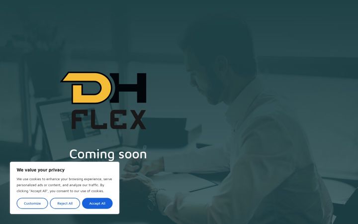 Screenshot of dhflex.nl